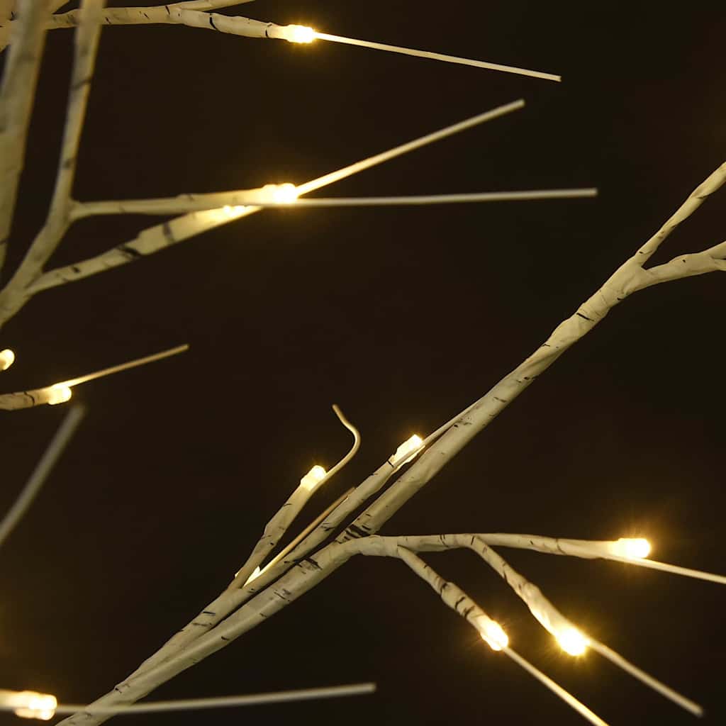 vidaXL Christmas Tree 128 LEDs Willow Indoor/Outdoor 1.2m Warm White