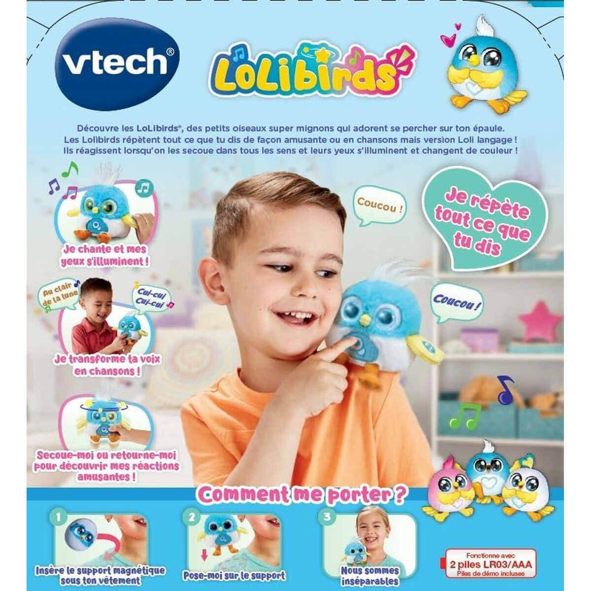Animal de Estimação Interativo Vtech Lolibirds (FR)