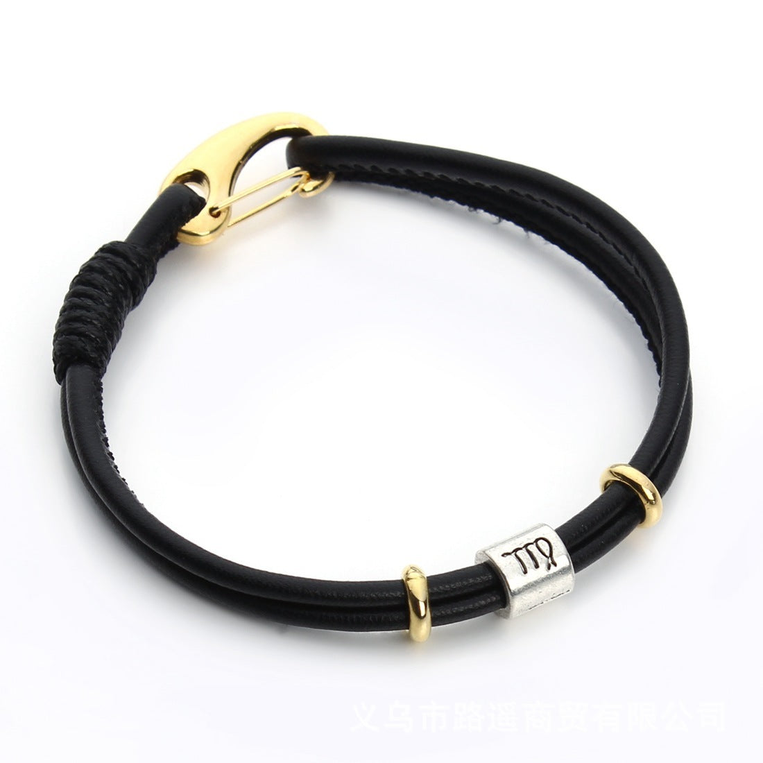 Pulseira Zodíaco de Couro