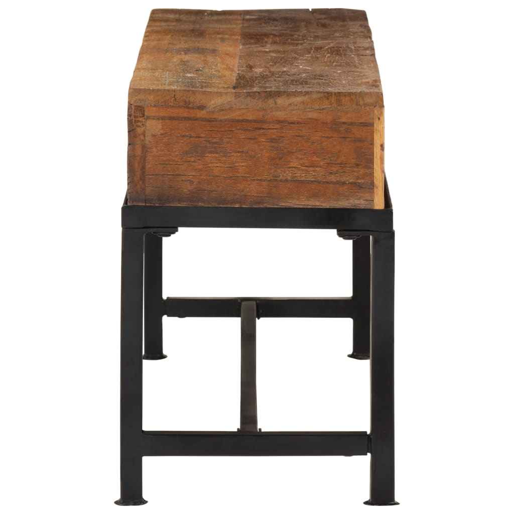 vidaXL Móvel de TV 110x30x46 cm madeira recuperada maciça