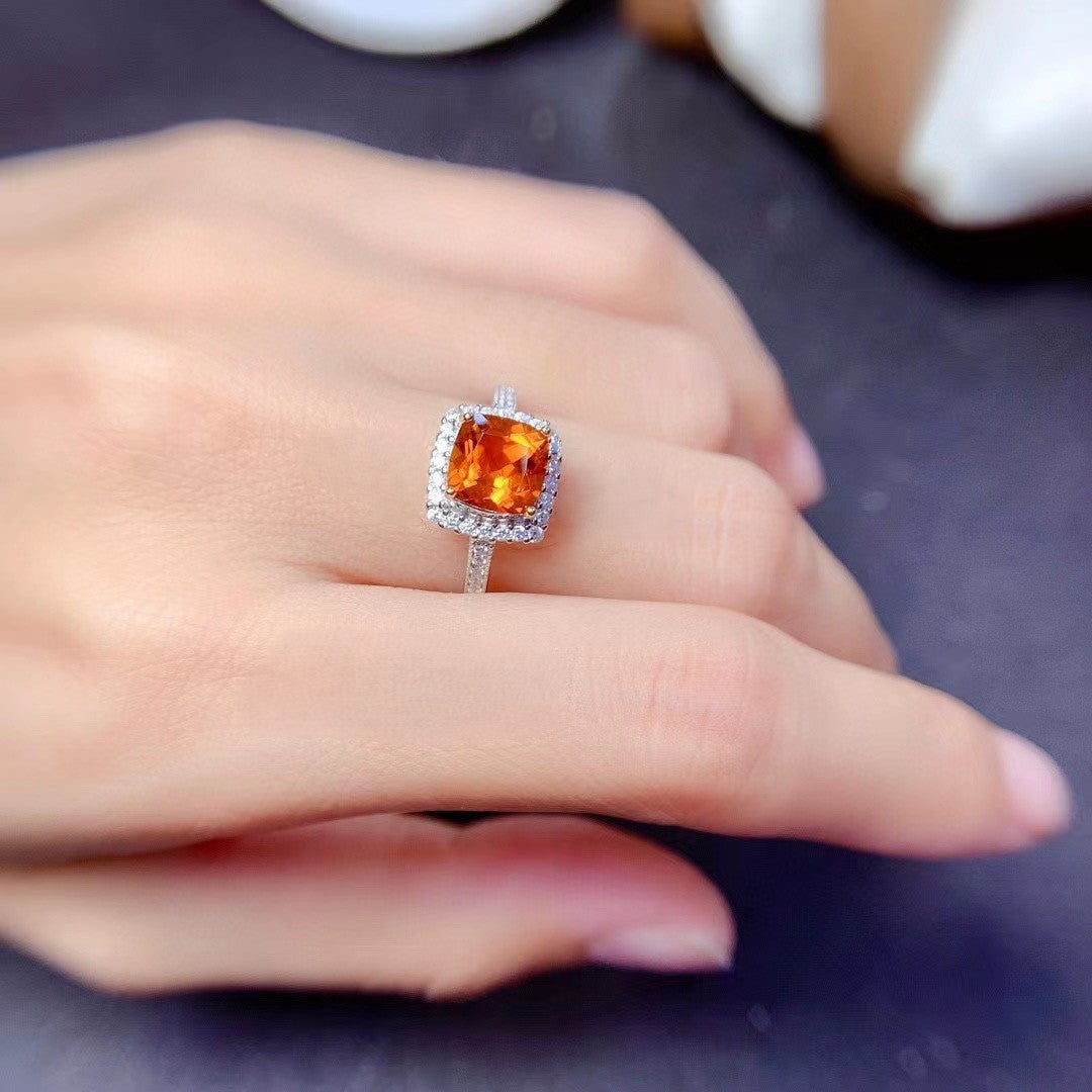 Ring with Amethyst and Topaz