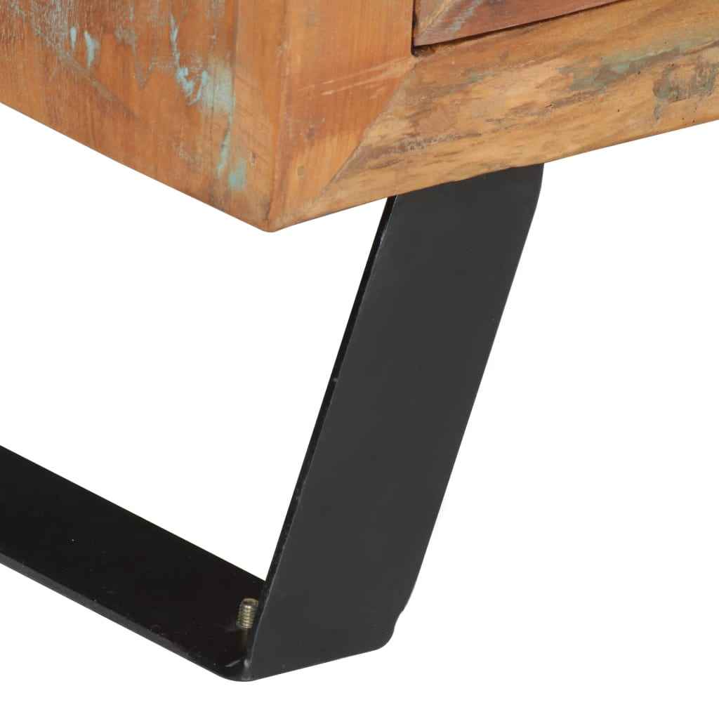 vidaXL Móvel de TV 112x30x45 cm madeira recuperada maciça