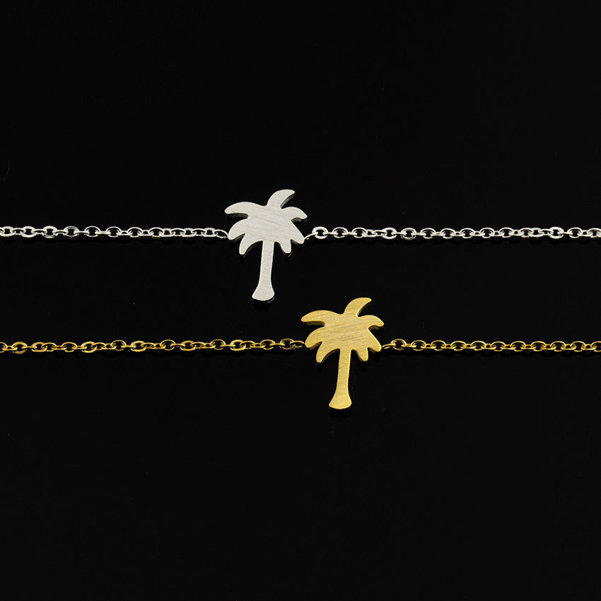 Palm Tree Bracelet in Stainless Steel