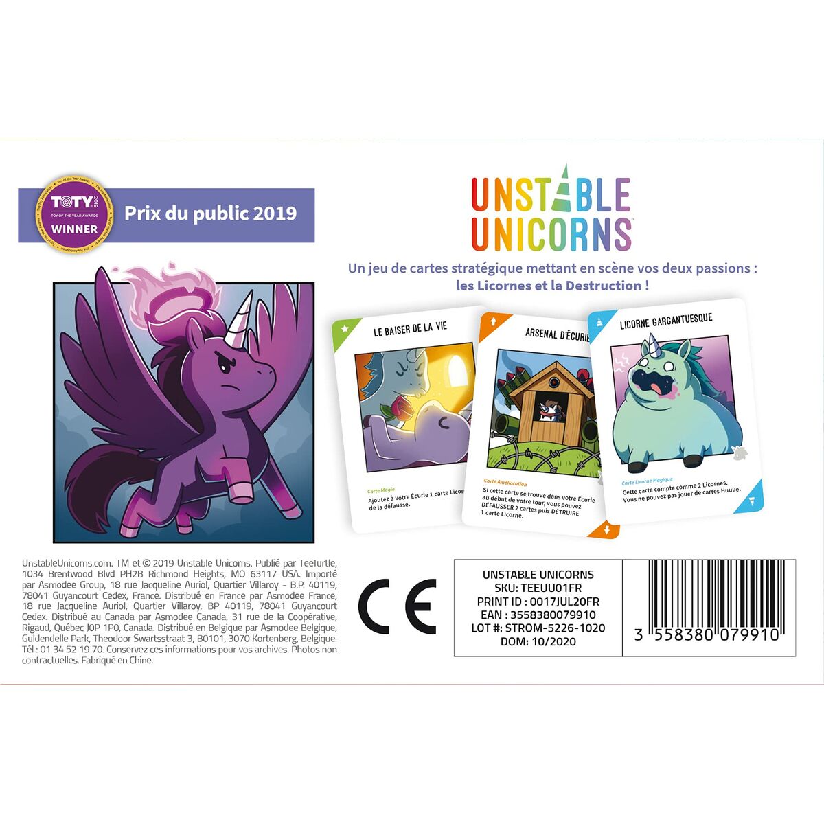 Jogo de Mesa Asmodee Unstable Unicorns (FR)