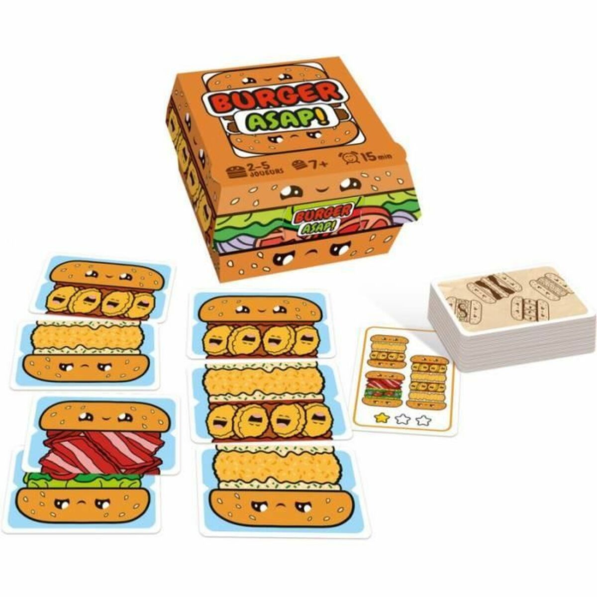 Asmodee Burger ASAP (FR) Tabletop Game