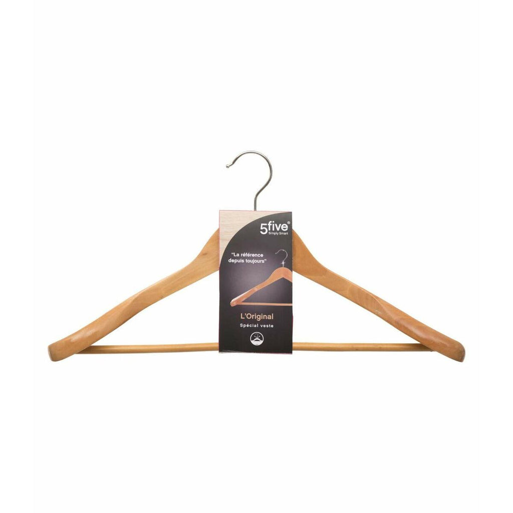 5five Simply Smart Natural Brown Wood Jacket Hanger 45 x 23.5 cm
