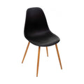Atmosphera Taho Black Polypropylene Dining Chair (47 x 53 x 85 cm)