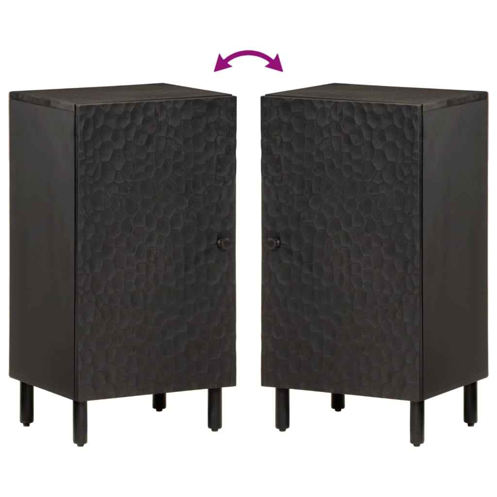 vidaXL Sideboard 40x33x75 cm Solid Black Mango Wood