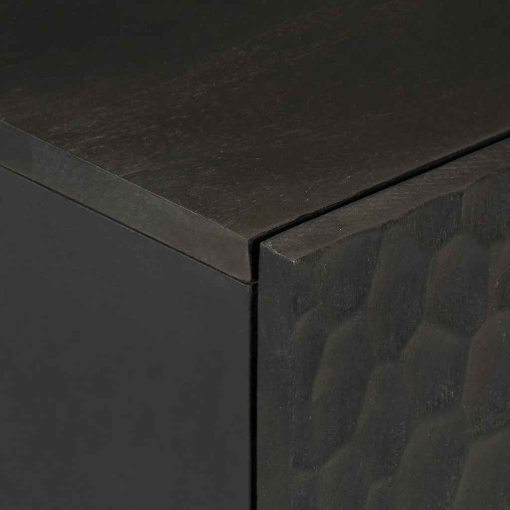vidaXL Sideboard 40x33x75 cm Solid Black Mango Wood