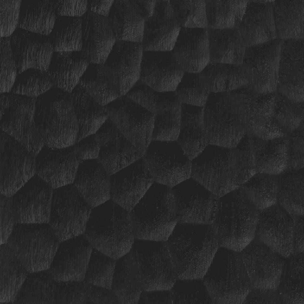 vidaXL Móvel de apoio 90x33x75 cm madeira de mangueira maciça preto