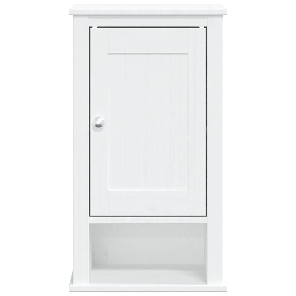 vidaXL Móvel de parede p/ WC BERG 40x27x71,5 cm pinho maciço branco