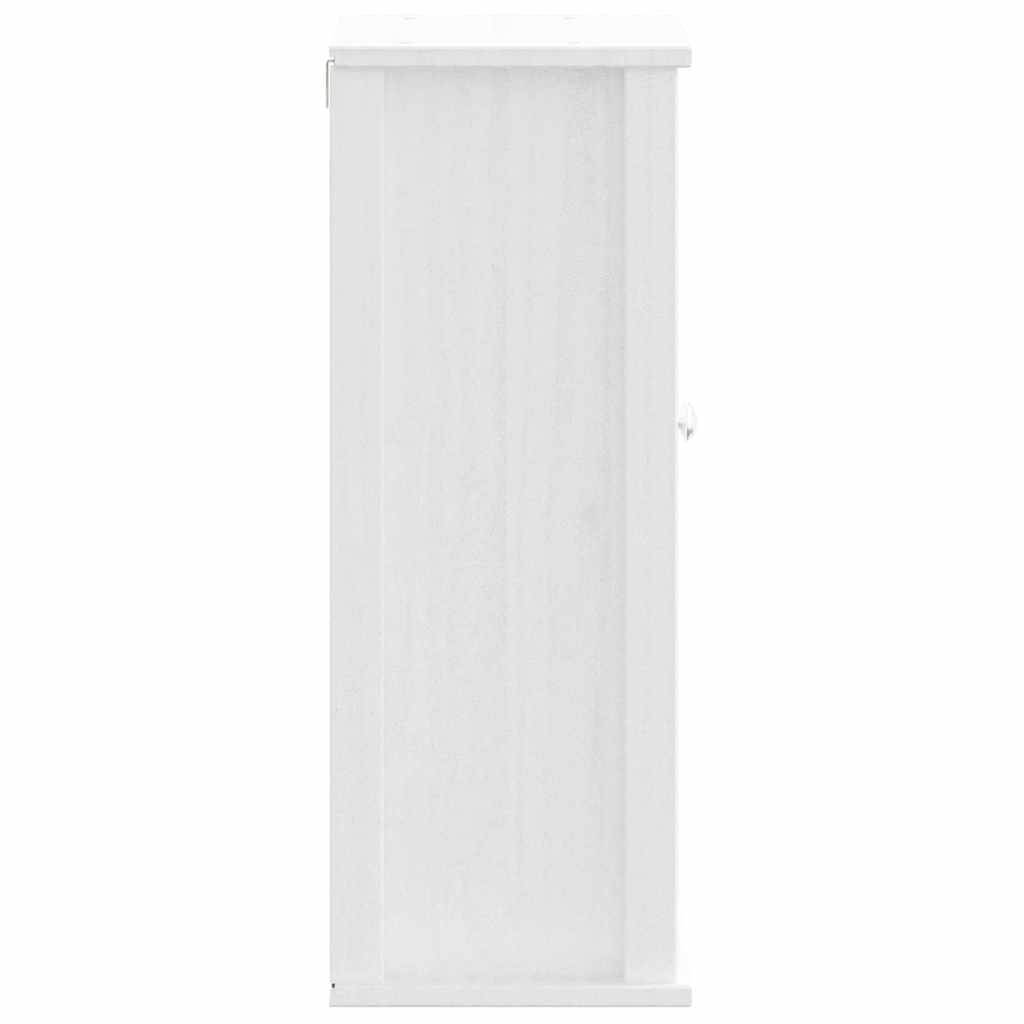 vidaXL Móvel de parede p/ WC BERG 40x27x71,5 cm pinho maciço branco