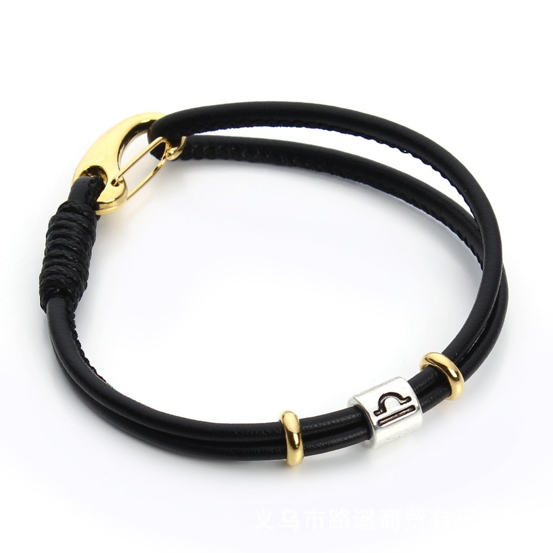 Pulseira Zodíaco de Couro