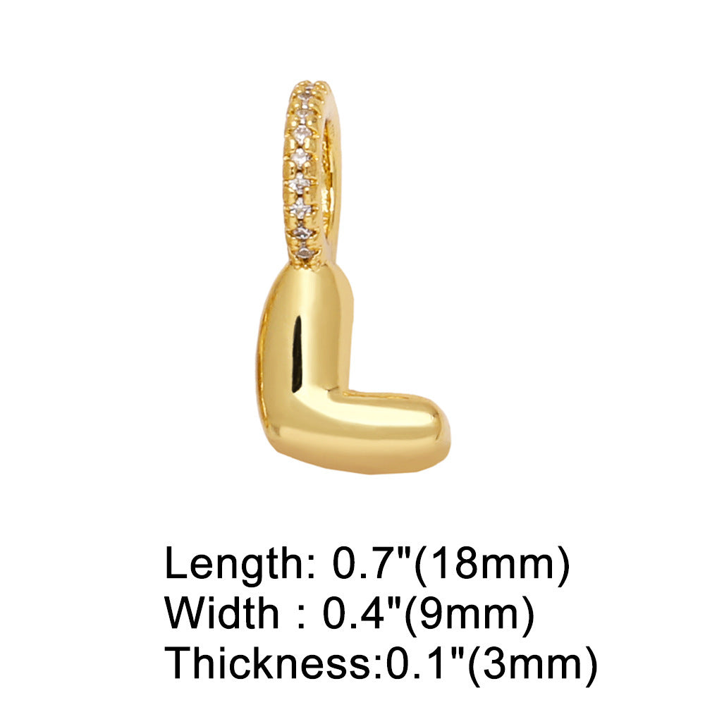 Pulseira com Pendente de 26 Letras