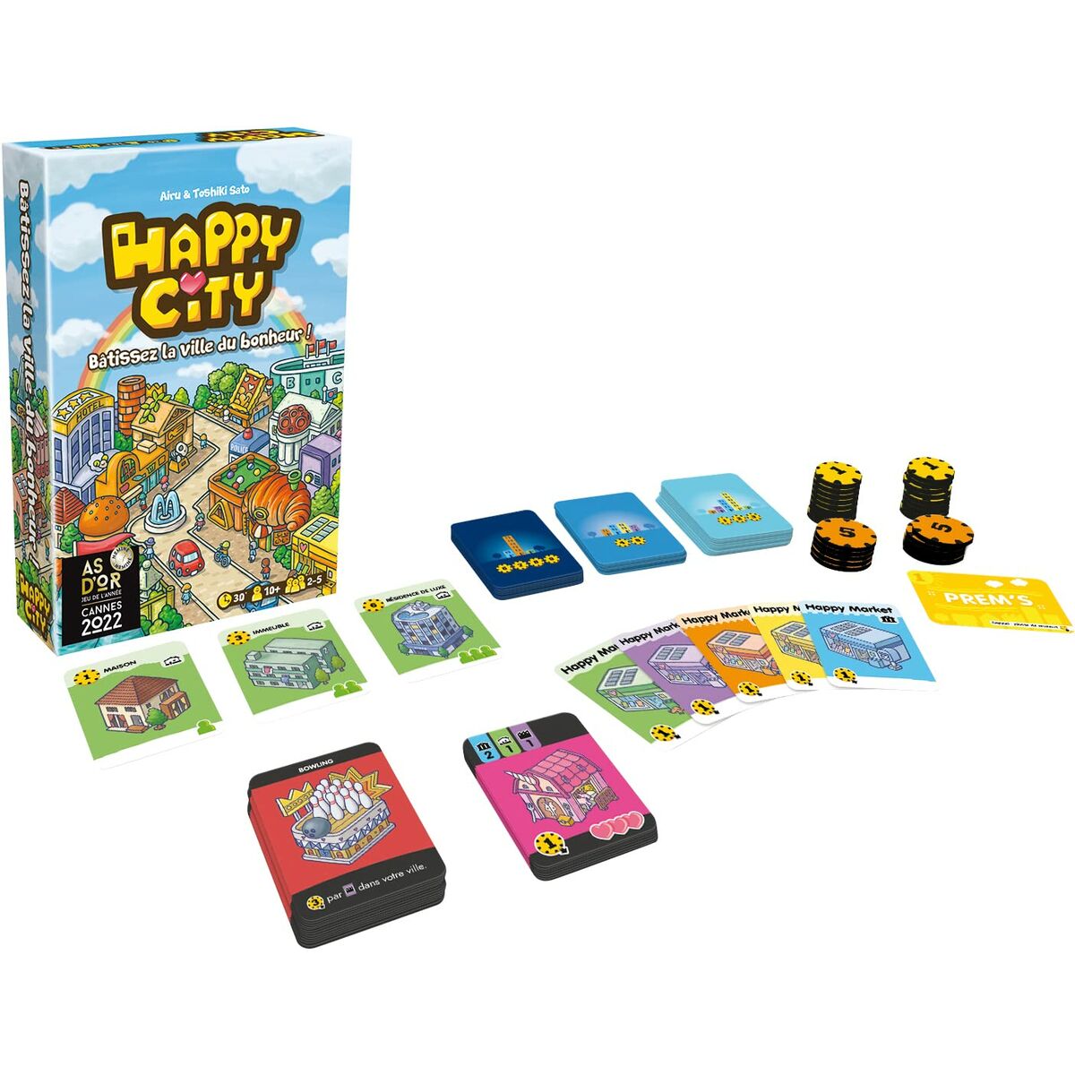 Jogo de Mesa Asmodee Happy City (FR)