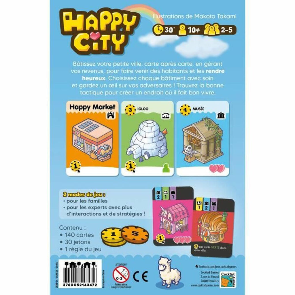 Juego de mesa Asmodee Happy City (FR)