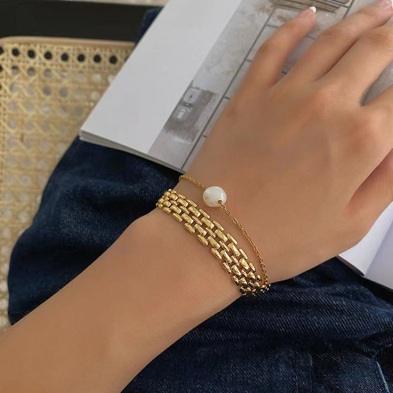 Stainless Steel Necklace and Bracelet