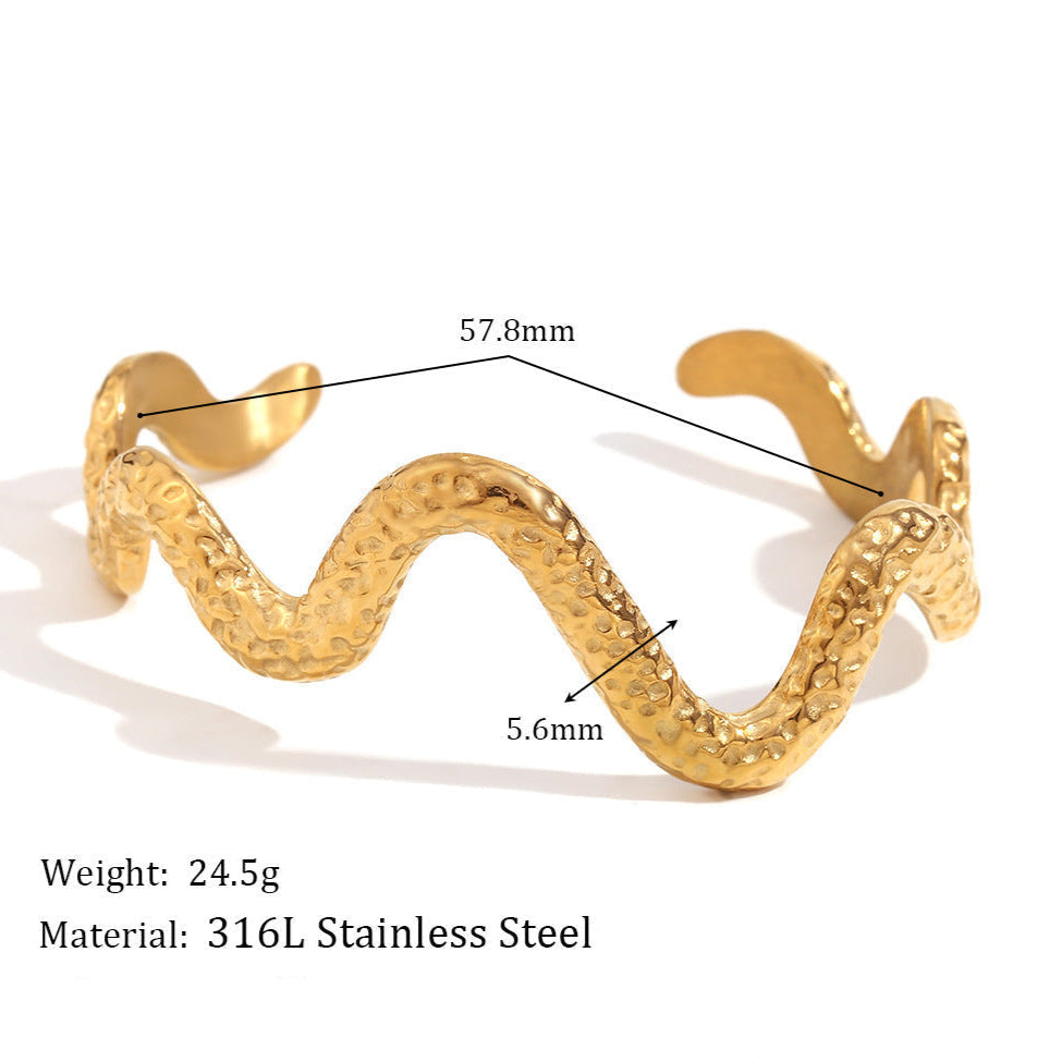 Pulseira Snake em Aço Inoxidável 316L