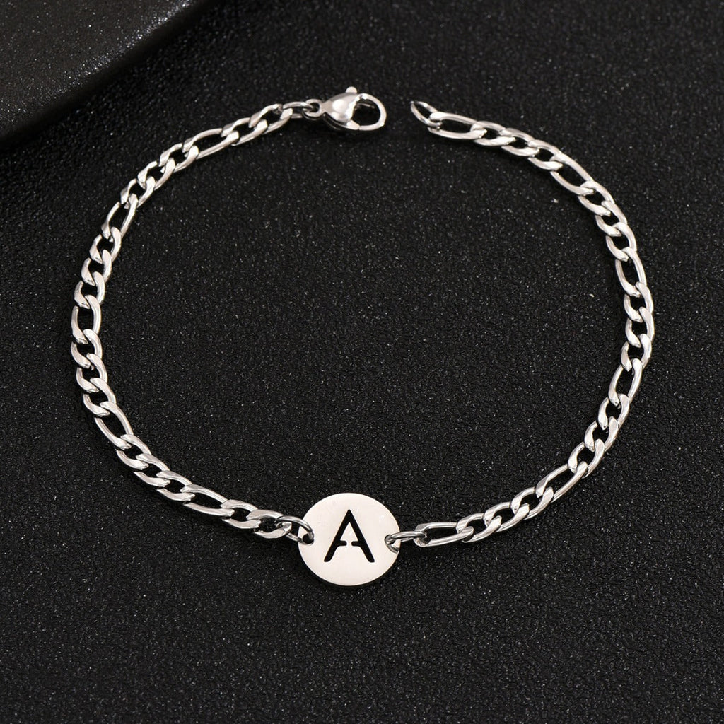 Pulsera con letras en acero inoxidable 316L