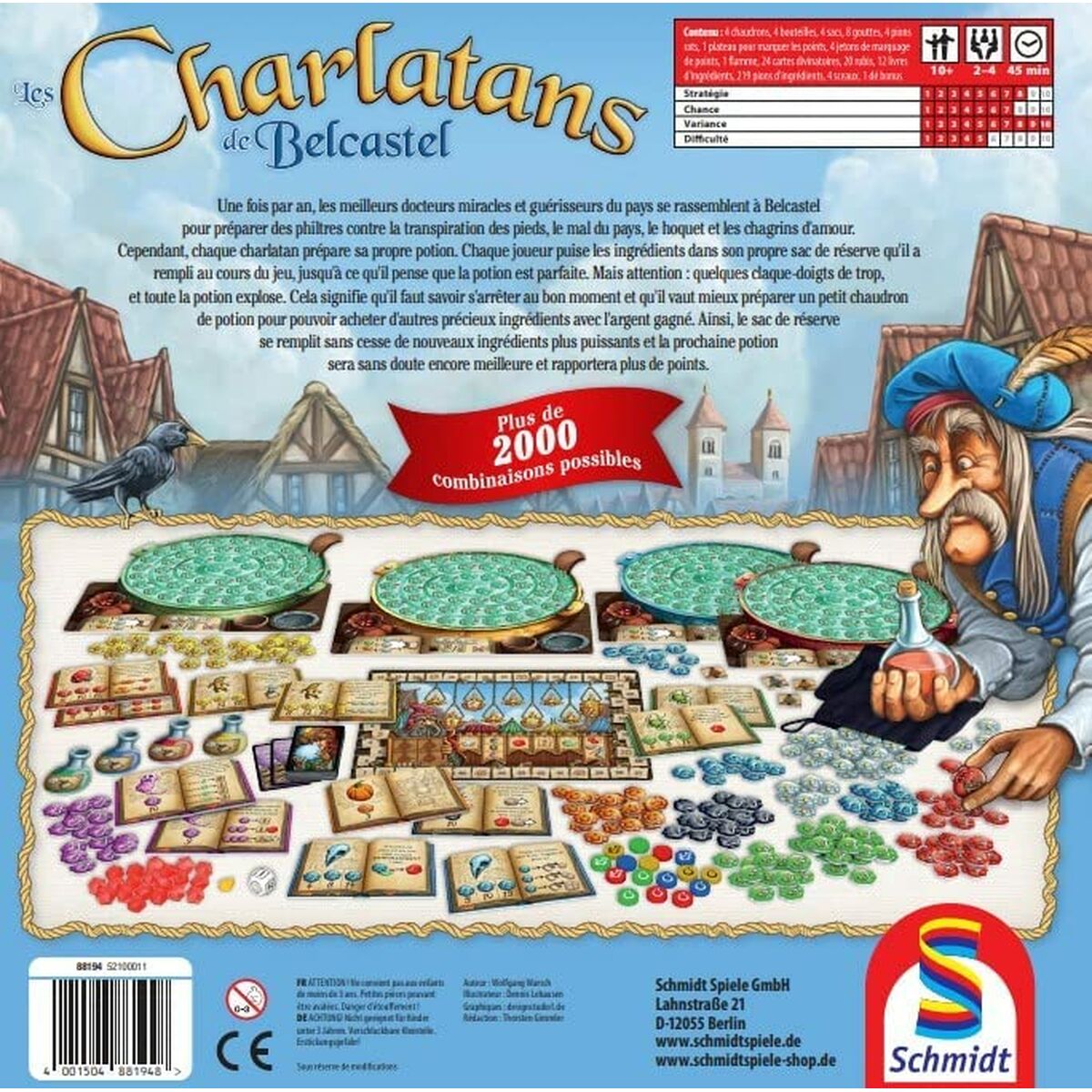 Schmidt Spiele Charlatans de Bescastel Juego de Mesa