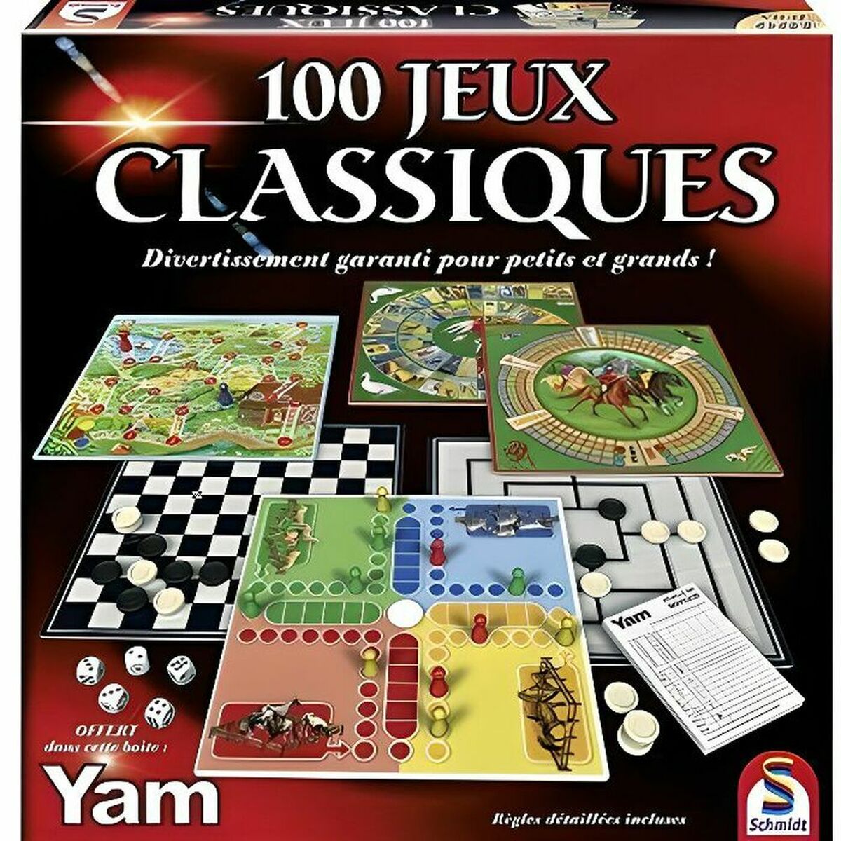 Juego de mesa Schmidt Spiele 100 juegos clásicos