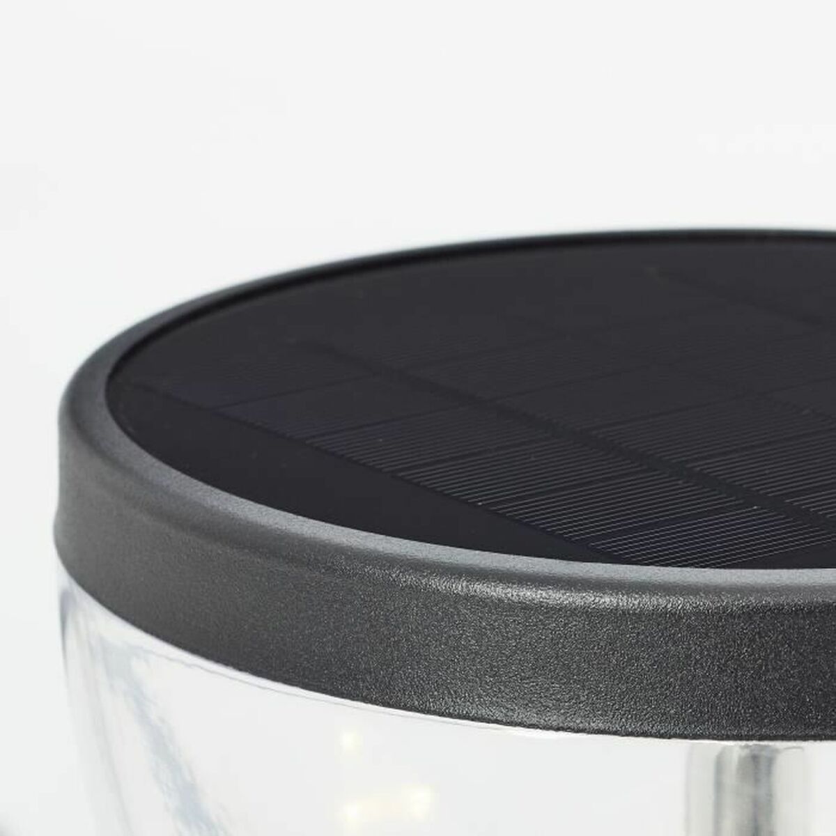 Farol de jardín negro brillante LED 4W 52 x 16 cm