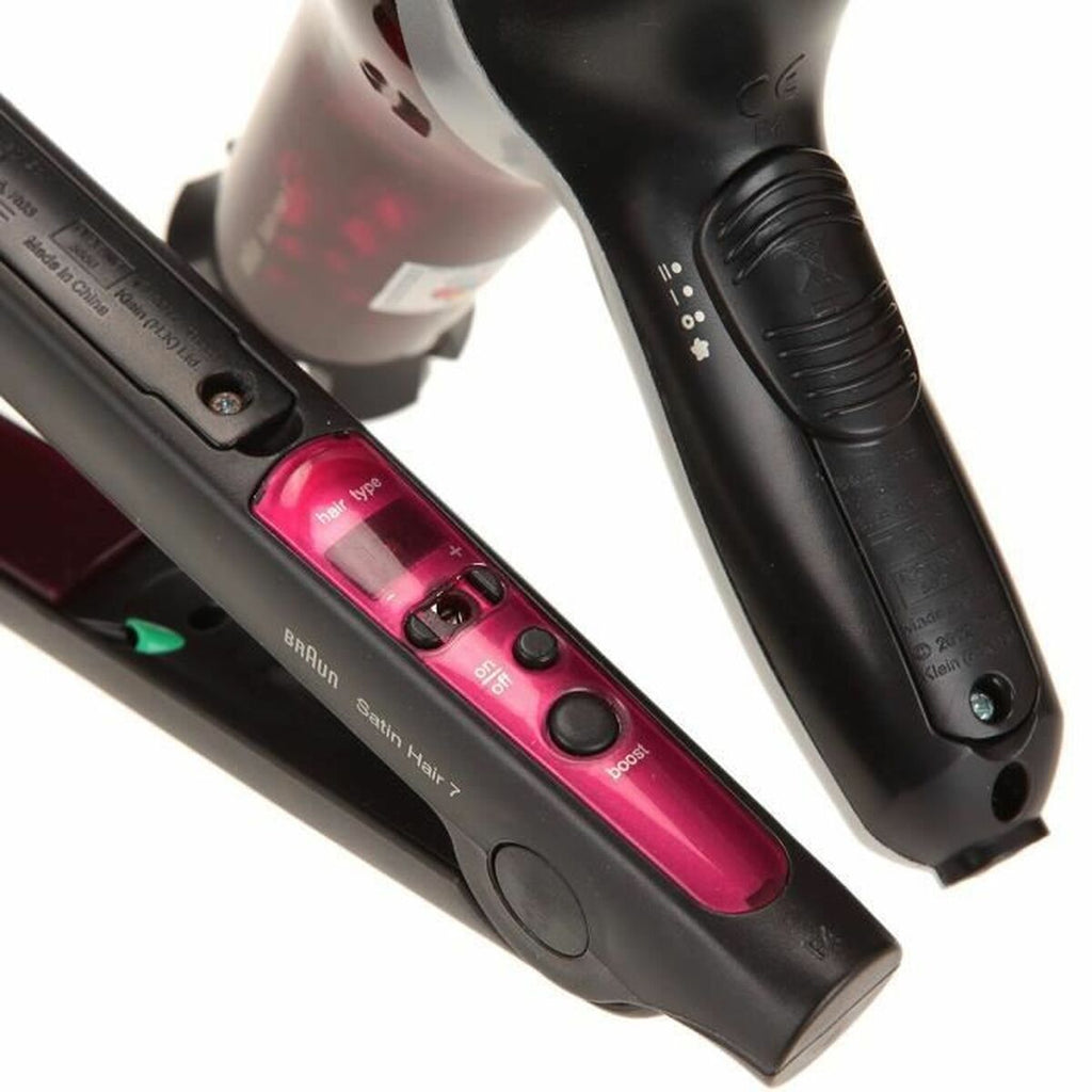 Set de 7 accesorios para el cabello de satén Klein Braun