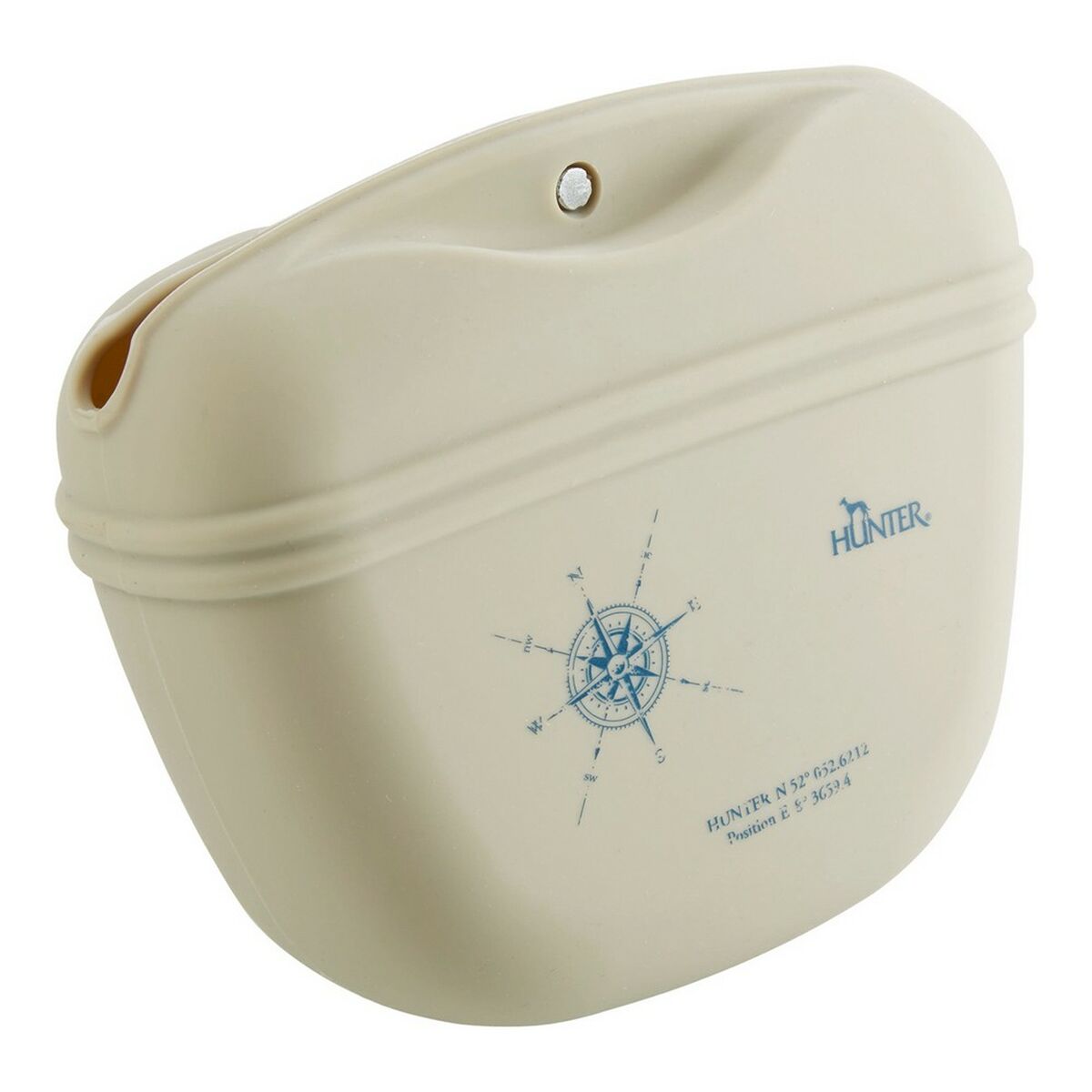 Estuche de bolsillo beige para accesorios de silicona Hunter