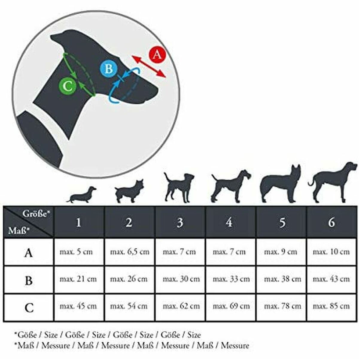 Hunter Albury Black Muzzle Size 6 (43 cm) (85 cm) (10 cm)