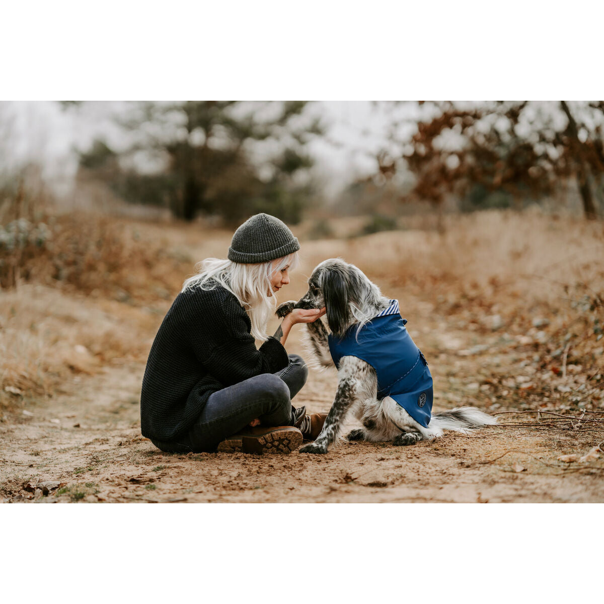 Casaco para Cães Hunter Milford Azul 45 cm