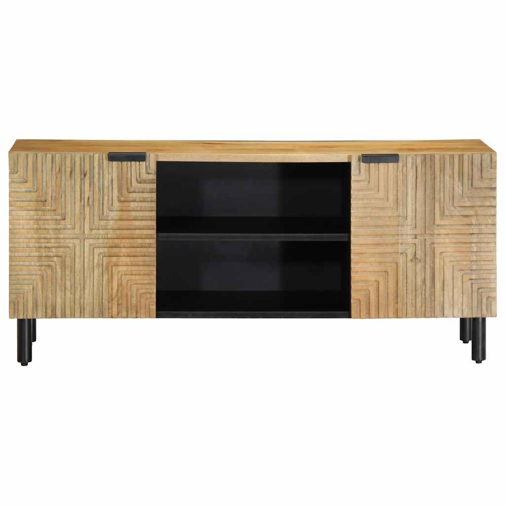vidaXL Móvel de TV castanho 105x33x46 cm madeira de mangueira maciça