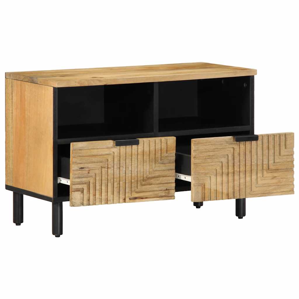 vidaXL TV Cabinet 70x33x46 cm Solid Mango Wood Brown