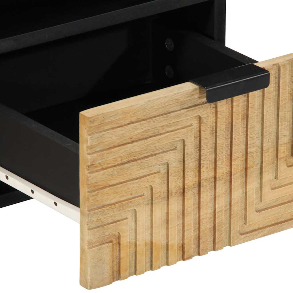 vidaXL TV Cabinet 70x33x46 cm Solid Mango Wood Brown