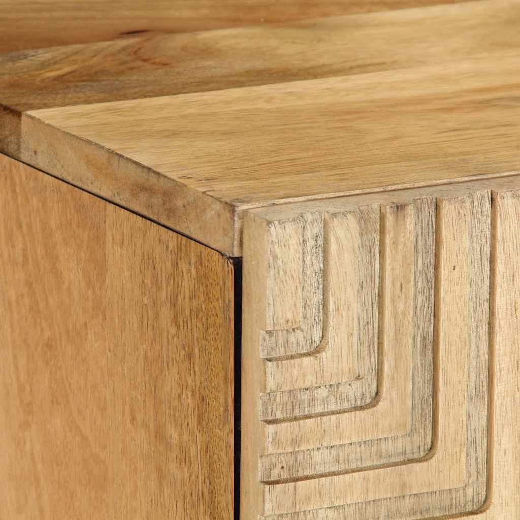 vidaXL Móvel de TV castanho 105x33x46 cm madeira de mangueira maciça