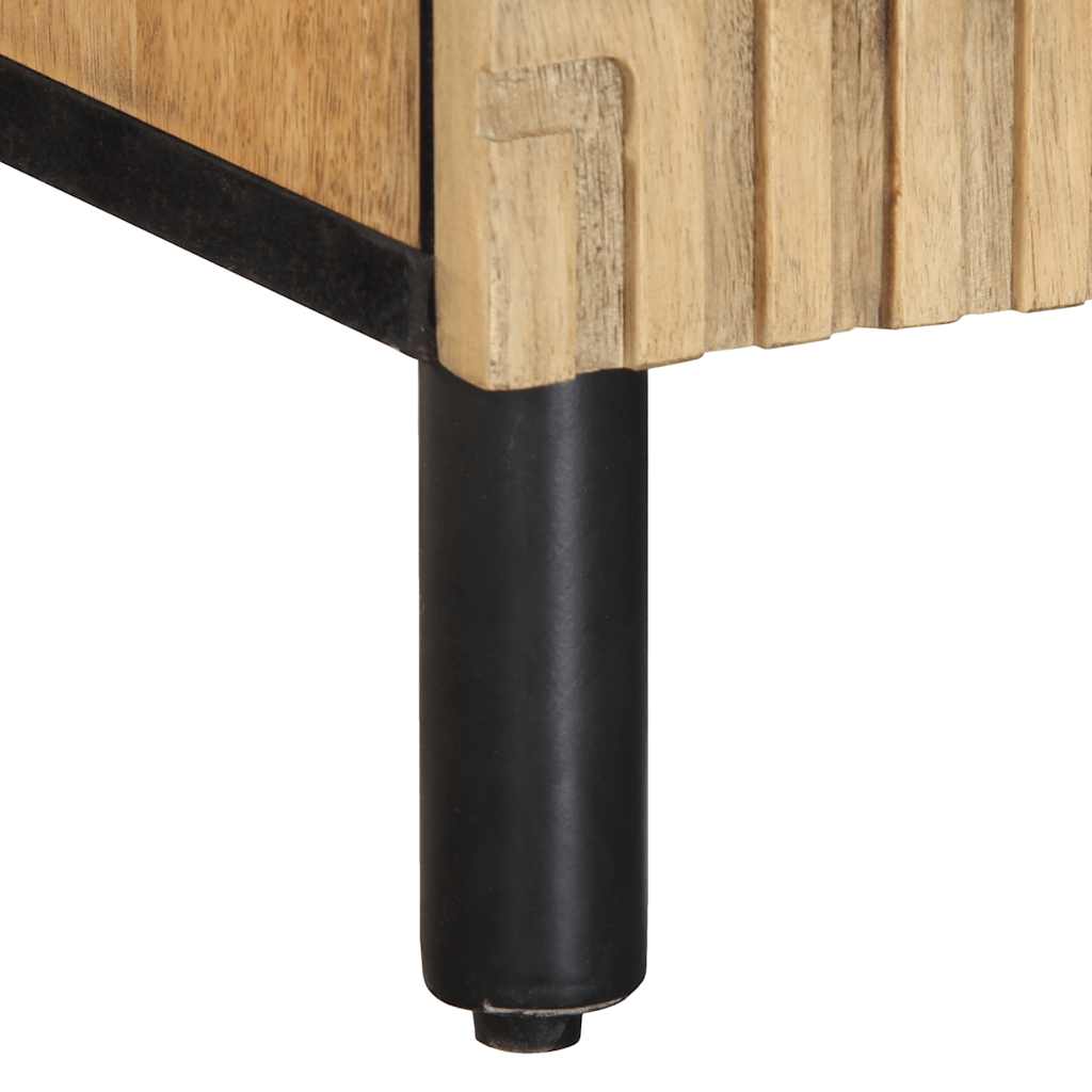 vidaXL Móvel de TV castanho 105x33x46 cm madeira de mangueira maciça