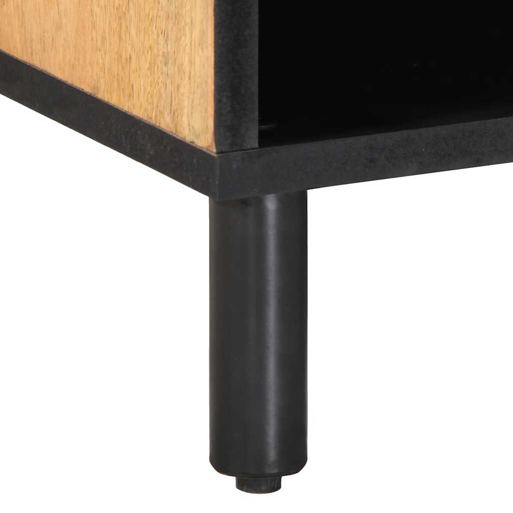 vidaXL Móvel de TV 80x31,5x46 cm madeira de mangueira maciça castanho