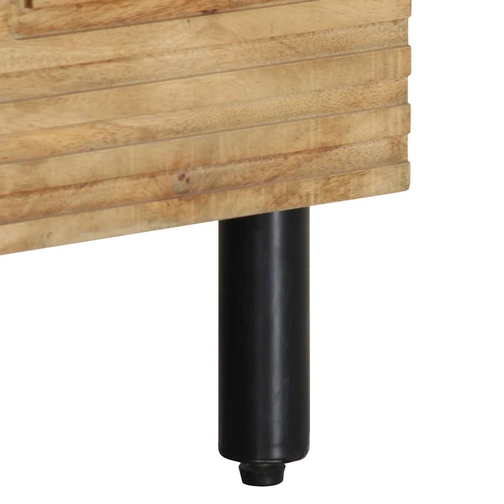 vidaXL Móvel de TV 80x33x46 cm madeira de mangueira maciça castanho