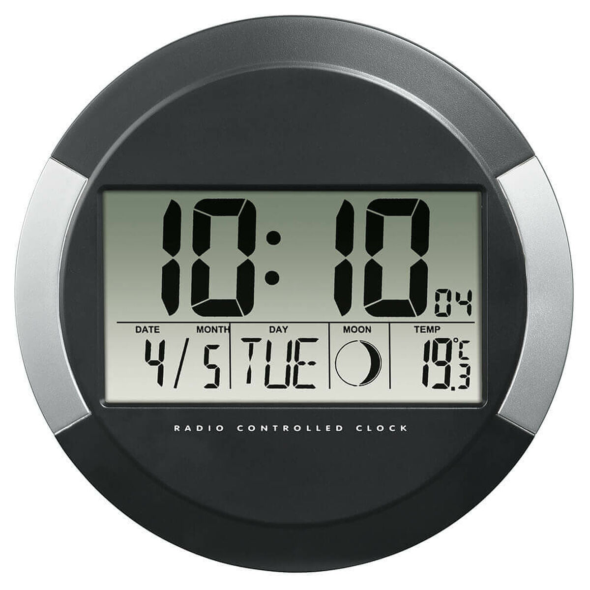 Hama PP-245 Black Plastic Modern Wall Clock
