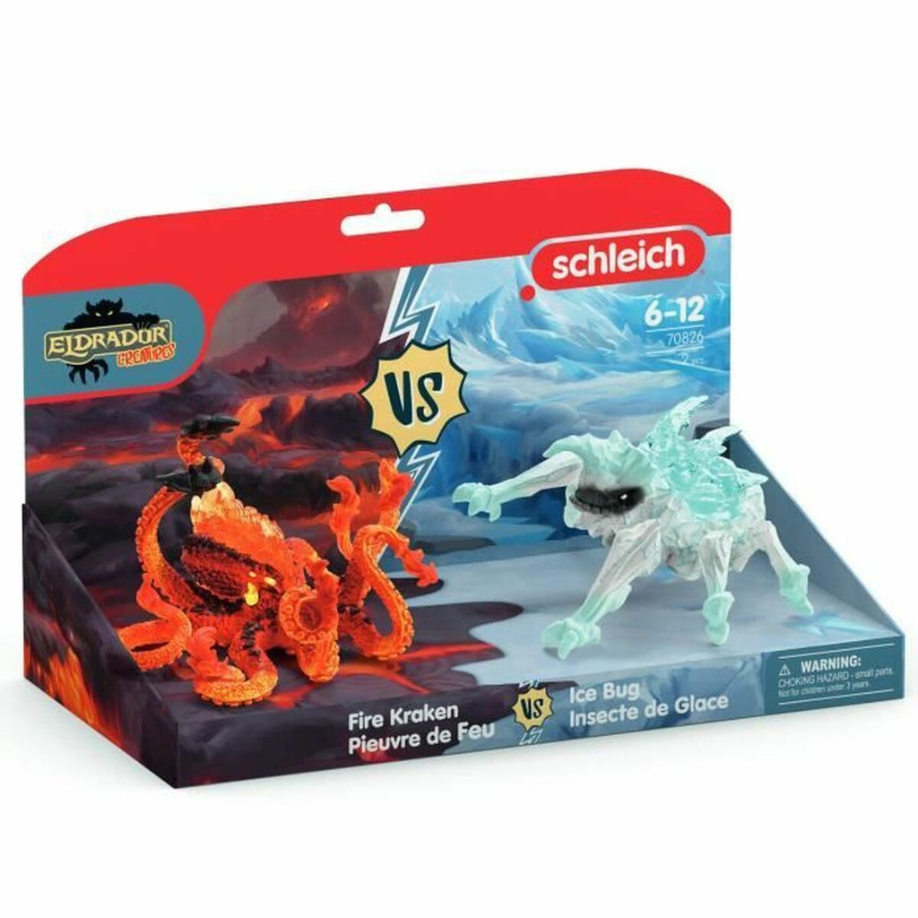 Accesorios para casa de muñecas Schleich: Pulpo de lava y bicho de hielo