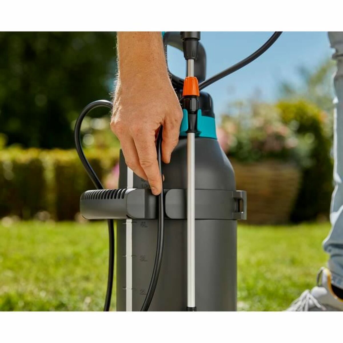 Pulverizador a presión Gardena EasyPump de 5 l para el jardín
