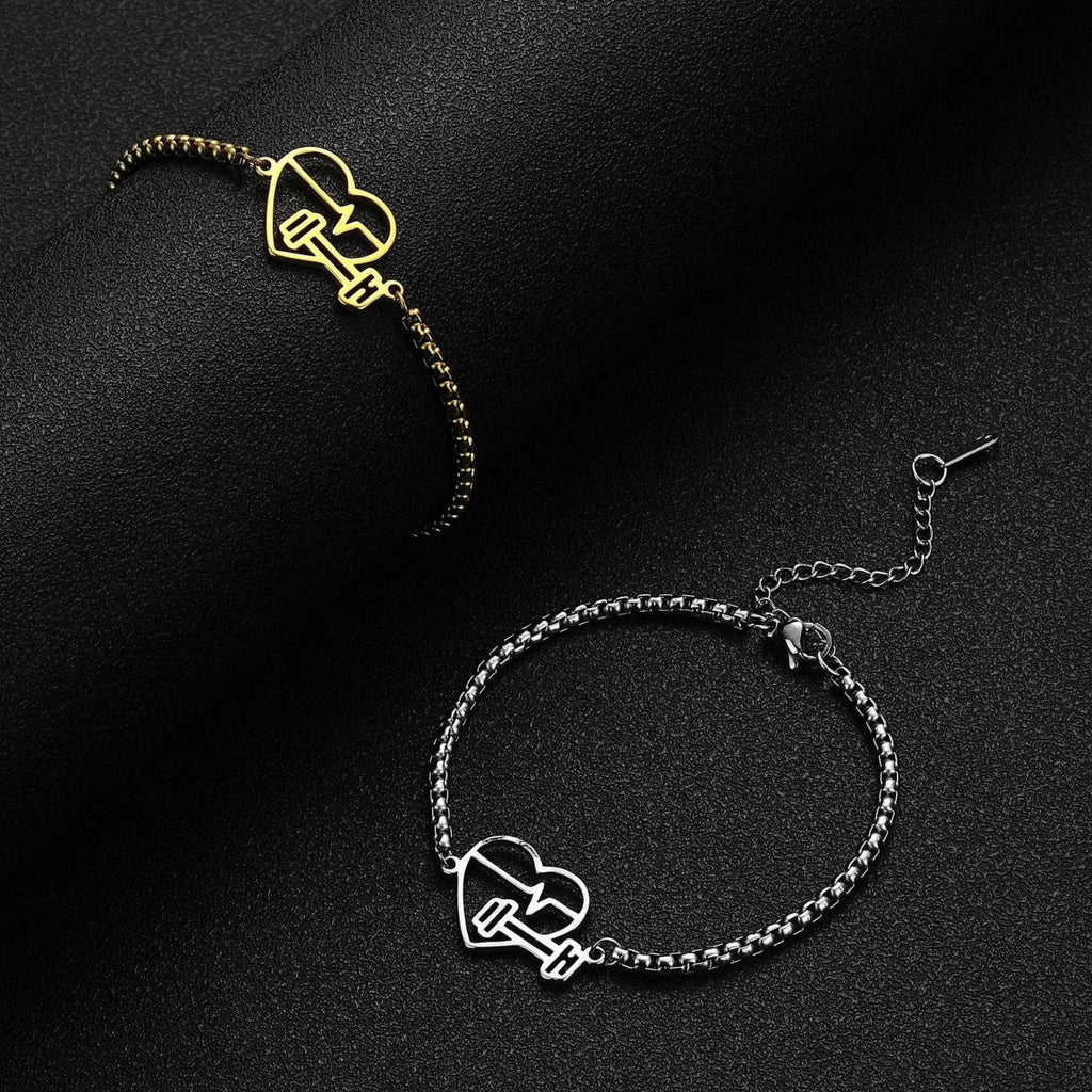 Pulsera de acero inoxidable ECG Love