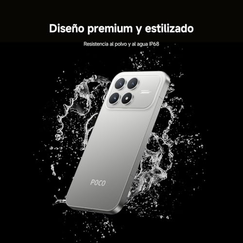 XIAOMI POCO F8 Ultra Smartphone 16+512GB, 6.85" 120Hz AMOLED Display, Snapdragon 8 Elite Gen 5, Hypercharge 100W Charging and 50W Wireless, Charger Not Included, Denim Blue (ES Version)