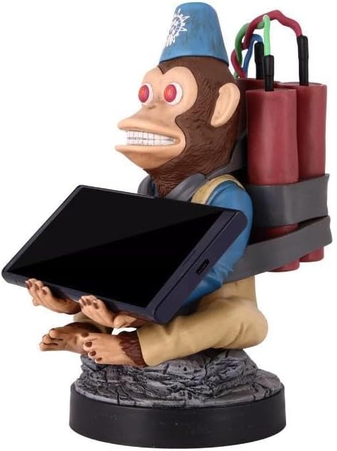 Exquisite Gaming: Call of Duty: Monkeybomb - Original Mobile Phone & Gaming Controller Holder, Device Stand, Cable Guys, Licensed Figure