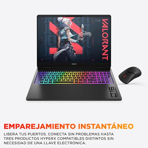 HP OMEN MAX – Gaming Laptop 16" OLED 240Hz (Ultra 9-275HX, 64GB RAM, 1TB, NVIDIA GeForce RTX 5090 24GB, WiFi 7, Windows 11) Black – Spanish QWERTY Keyboard
