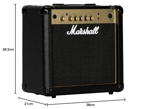 Marshall MG50GFX Amplificador combinado de guitarra com FX incorporado, prático adequado para guitarra elétrica, preto e dourado, With Effects, 50 W