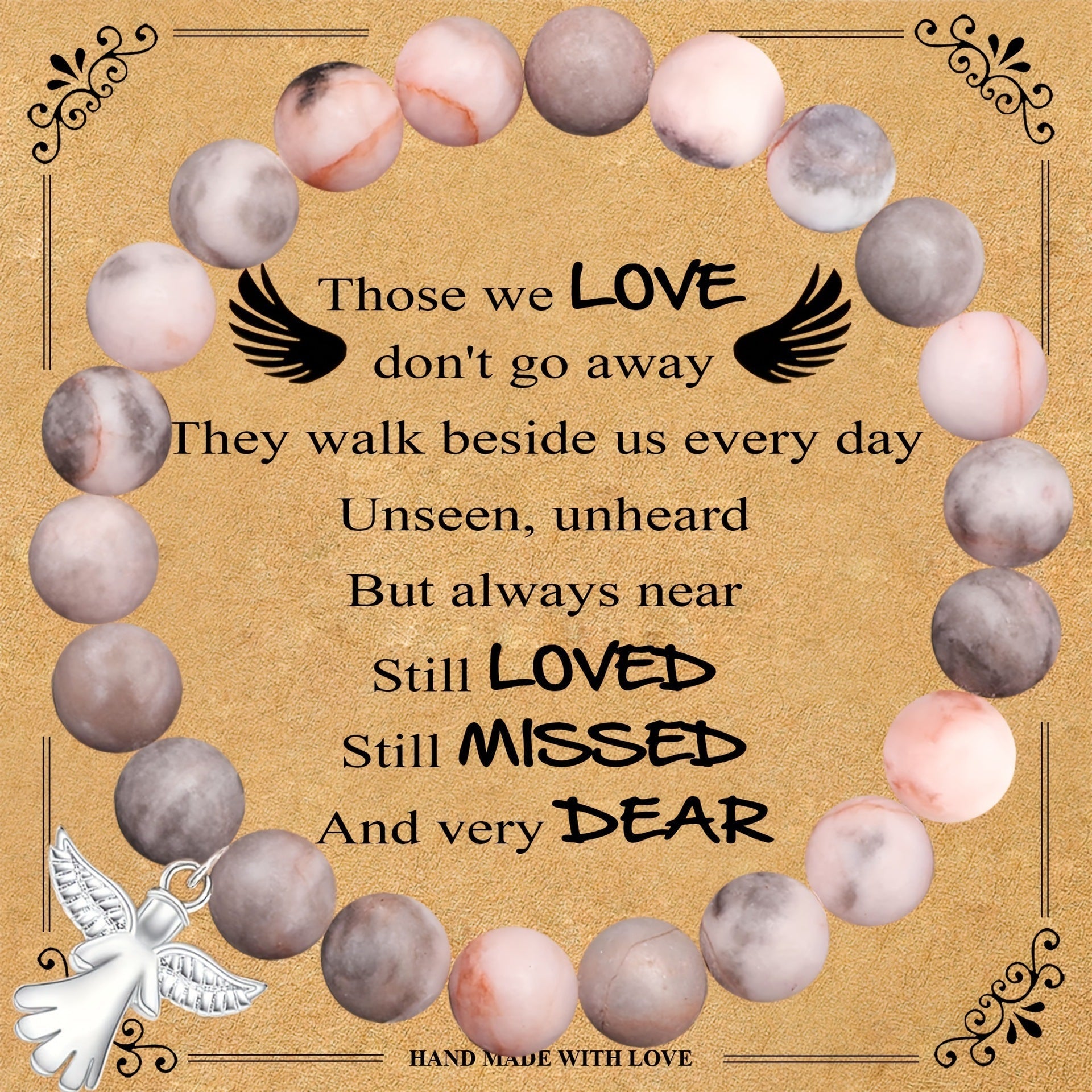 Pulsera de ángel en piedra natural