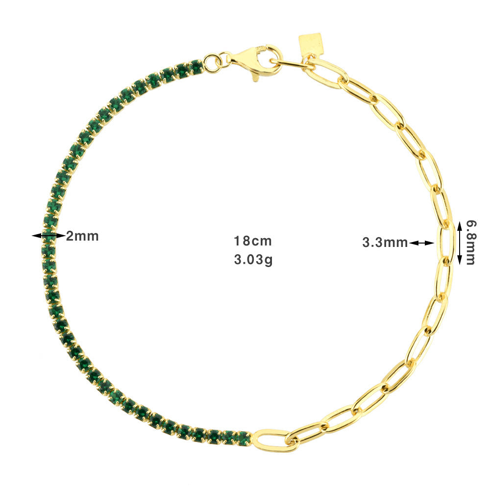 Pulseira com Zircónia