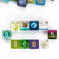 7Pcs/Set DND Random Color Dice Bulk D4 D6 D8 D10 D% D12 D20 Polyhedral Dice for Role Playing Board Games D&D Tabletop RPG
