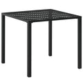 vidaXL Mesa de jardim 80x80x72 cm aço preto