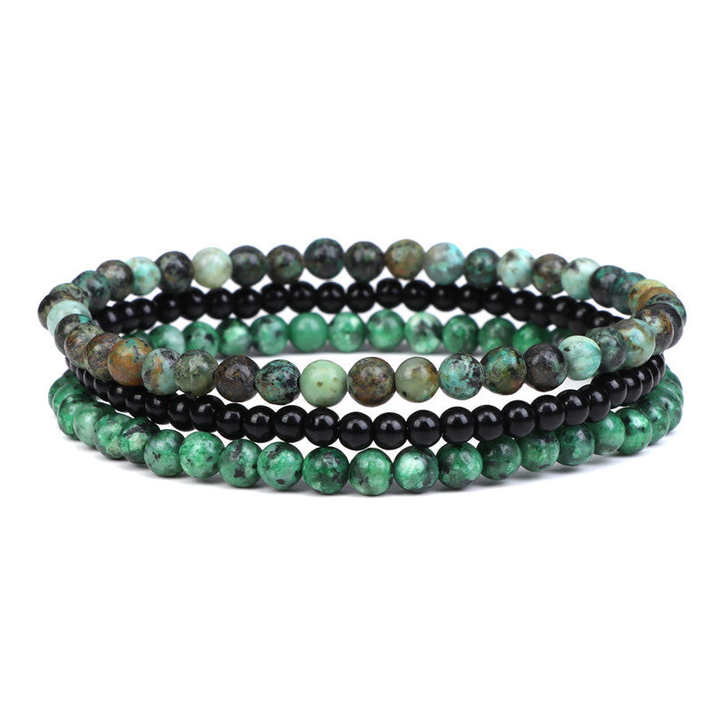 Conjunto de 3 pulseras en piedra natural